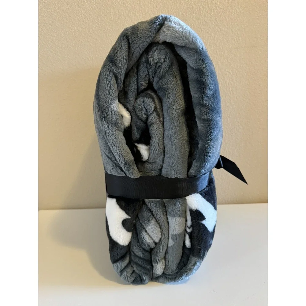 Disney Nightmare Before Christmas Silk Touch Throw Jack Skellington Grey NWT